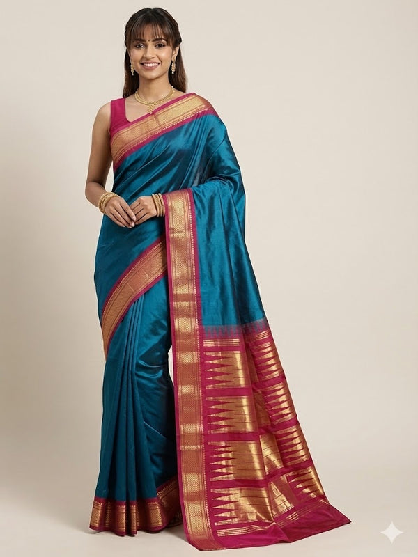 Tess-Irkal Paithani Pure Silk Saree
