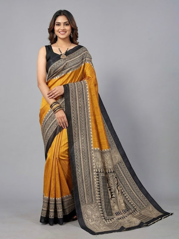 Eliza– Pure Tussar Ghicha Silk Saree (Silk Mark Certified)