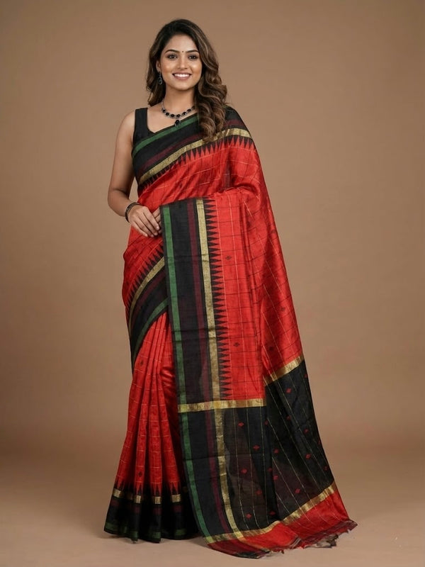 Isara-Pure Raw silk Saree(silkmark certified)