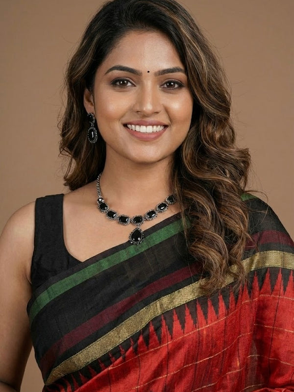 Isara-Pure Raw silk Saree(silkmark certified)