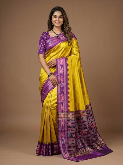 Ilavenil-Pure Raw-Silk Saree(Silk mark certified)