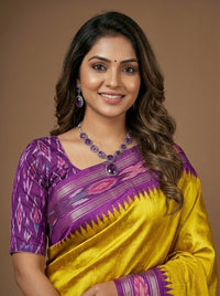 Ilavenil-Pure Raw Silk Saree(Silk mark certified)