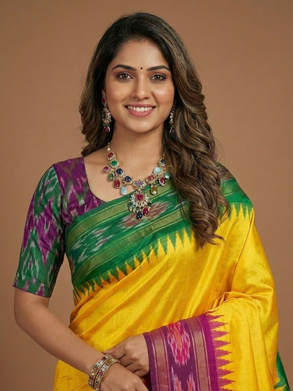 Amla-Pure Raw Silk Saree(Silk mark certified)