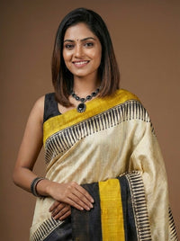 Humma– Pure Tussar Ghicha Silk Saree(Silkmark certified)