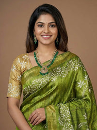 Hamsika – Pure Tussar Ghicha Silk Saree(Silkmark certified)