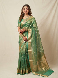 Alizeh-Banarasi Tissue Silk Saree(Silkmark Certified)