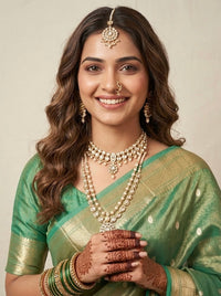 Alizeh-Banarasi Tissue Silk Saree(Silkmark Certified)