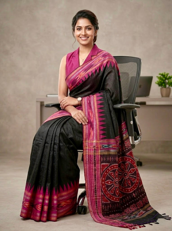 Harshita -Pure Raw Silk (Silkmark Certified)