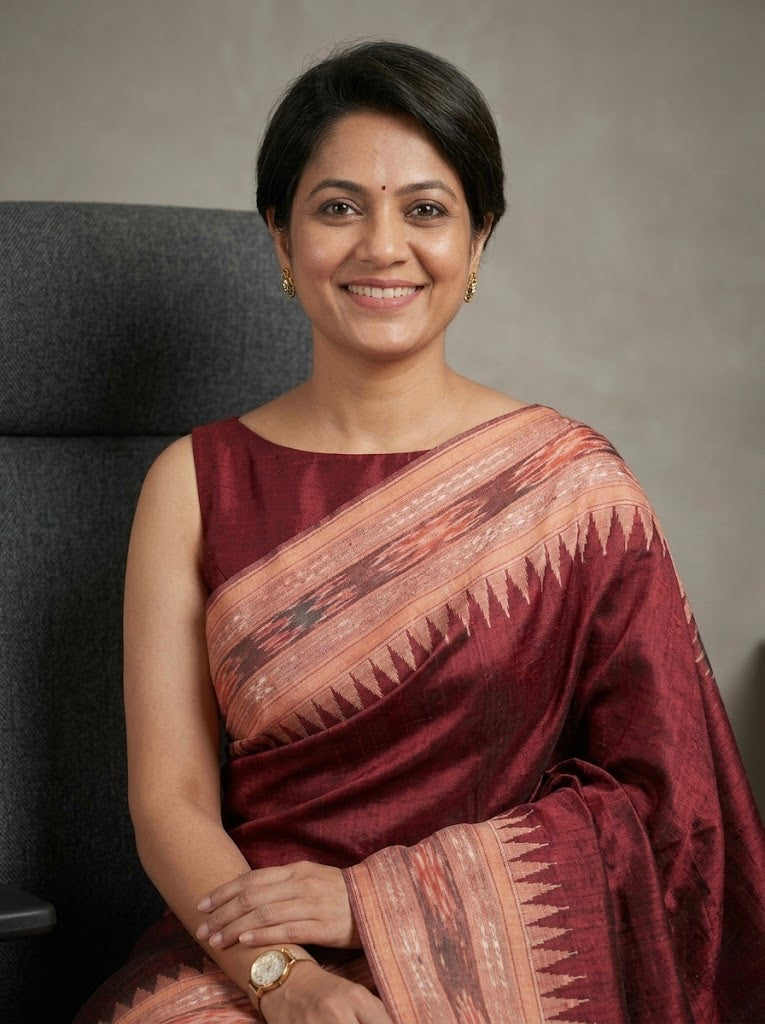 Anshika  -Pure Raw Silk (Silkmark Certified)