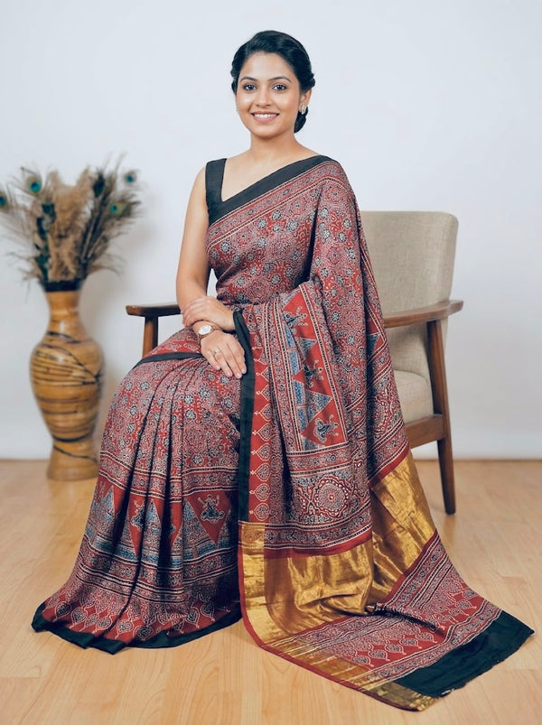 Monika - Pure Modal Ajrakh Print