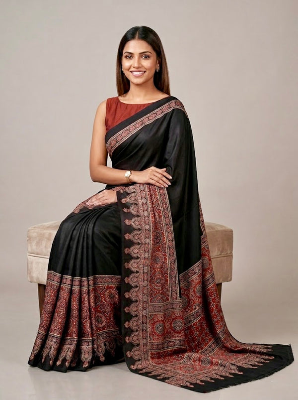 Shristi-  Pure Modal Ajrakh Print