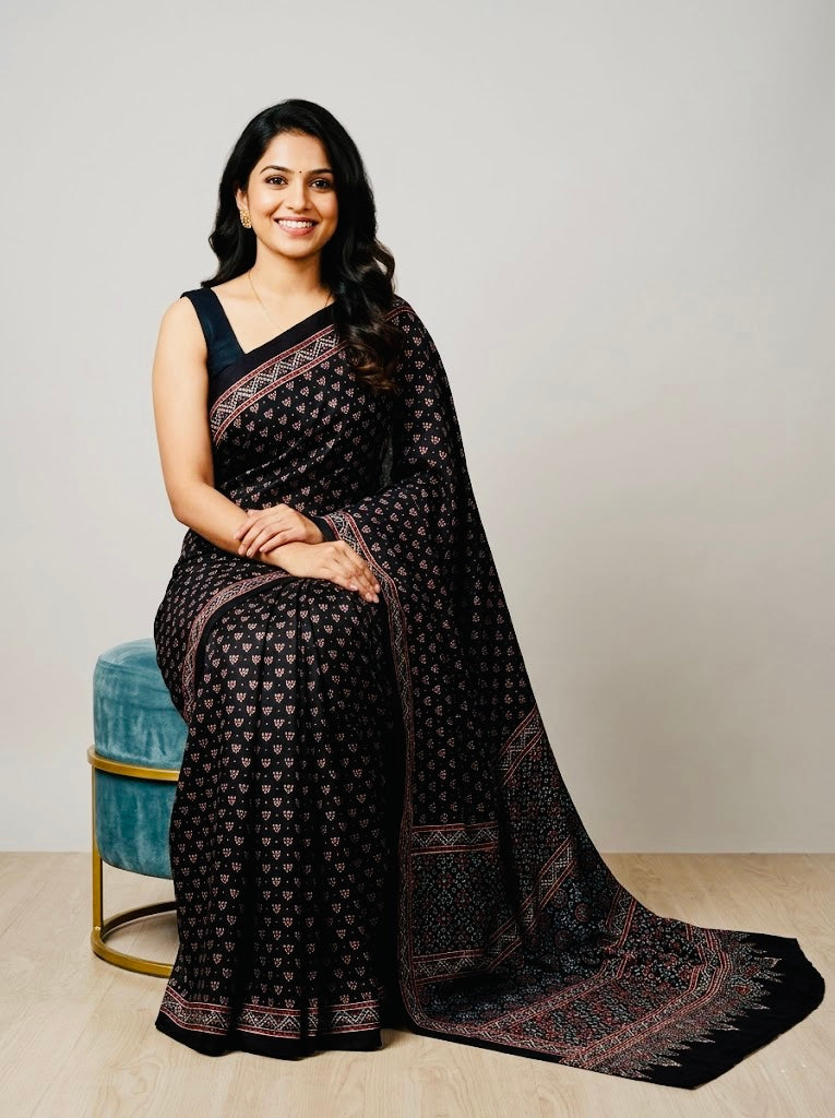 Batul -  Pure Modal Ajrakh Print