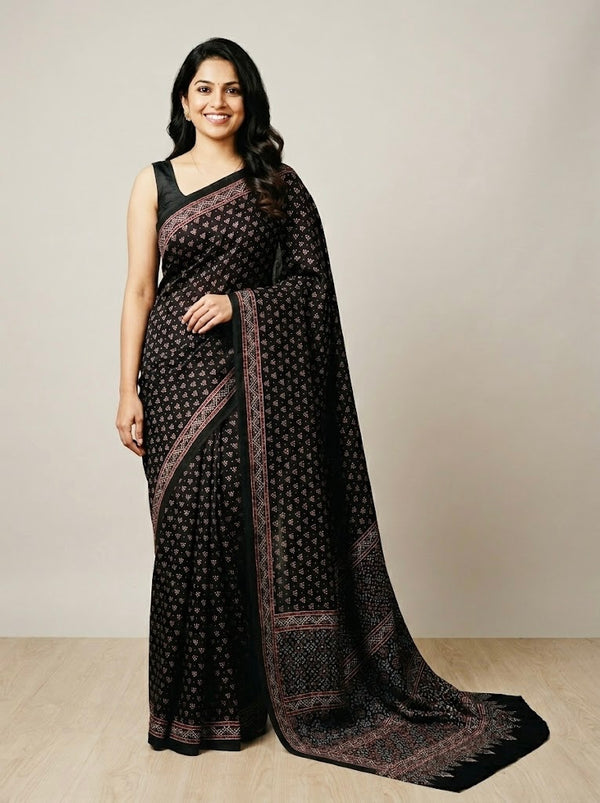 Batul -  Pure Modal Ajrakh Print