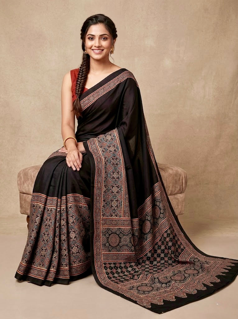 Shivani -  Pure Modal Ajrakh Print
