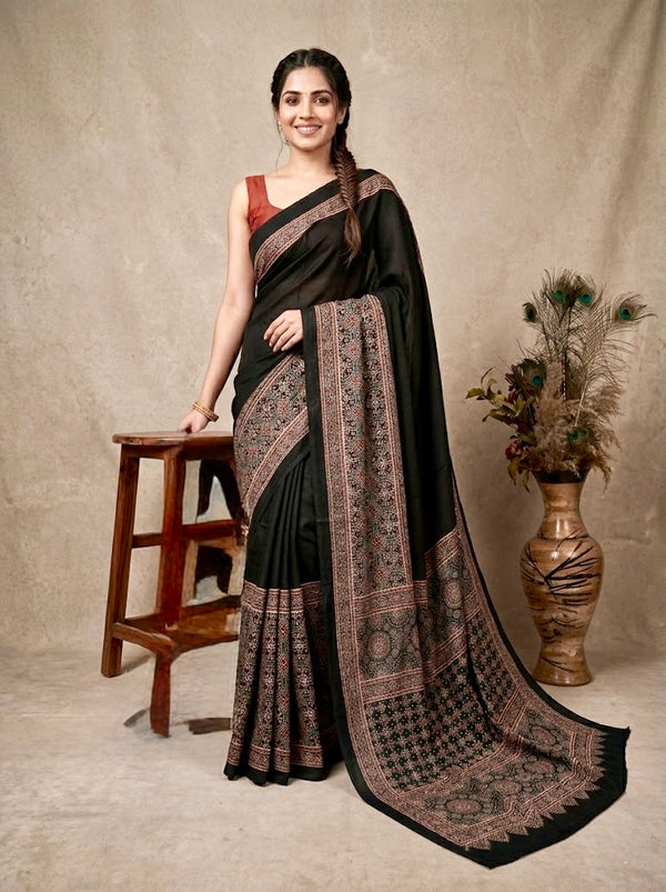Shivani -  Pure Modal Ajrakh Print