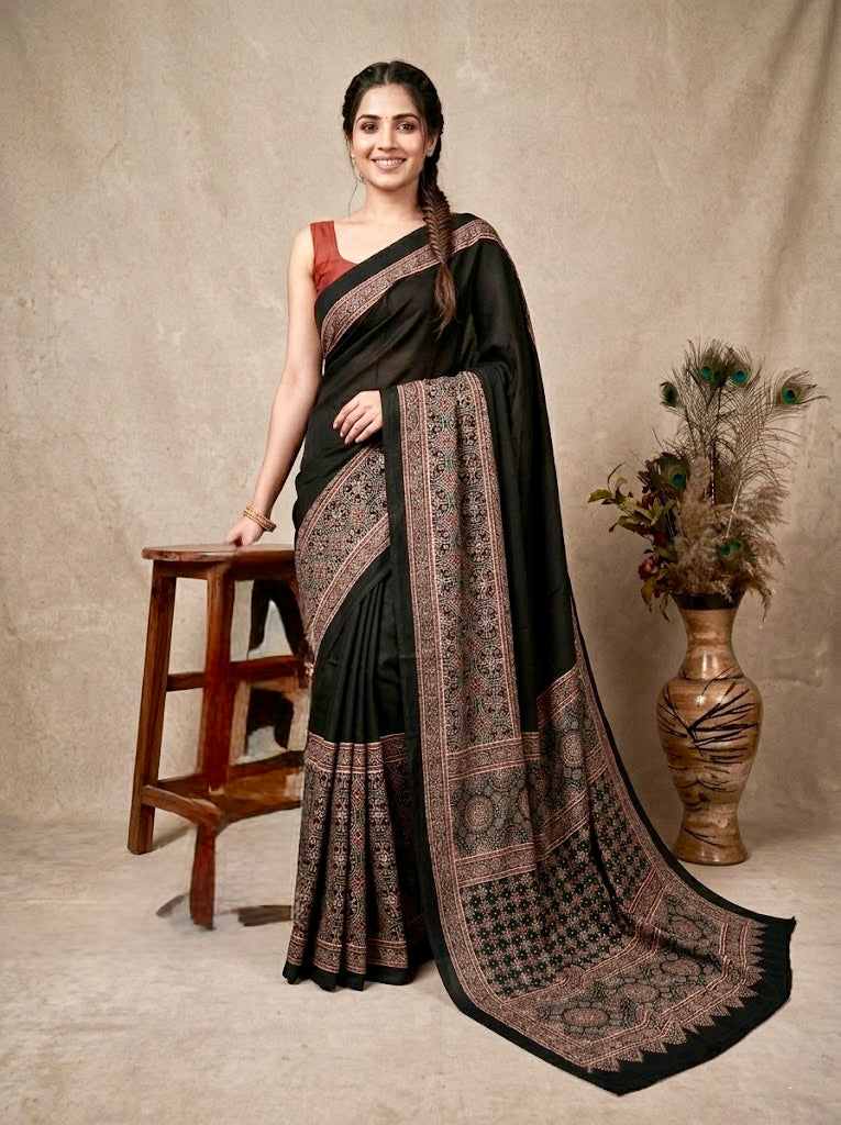 Shivani -  Pure Modal Ajrakh Print