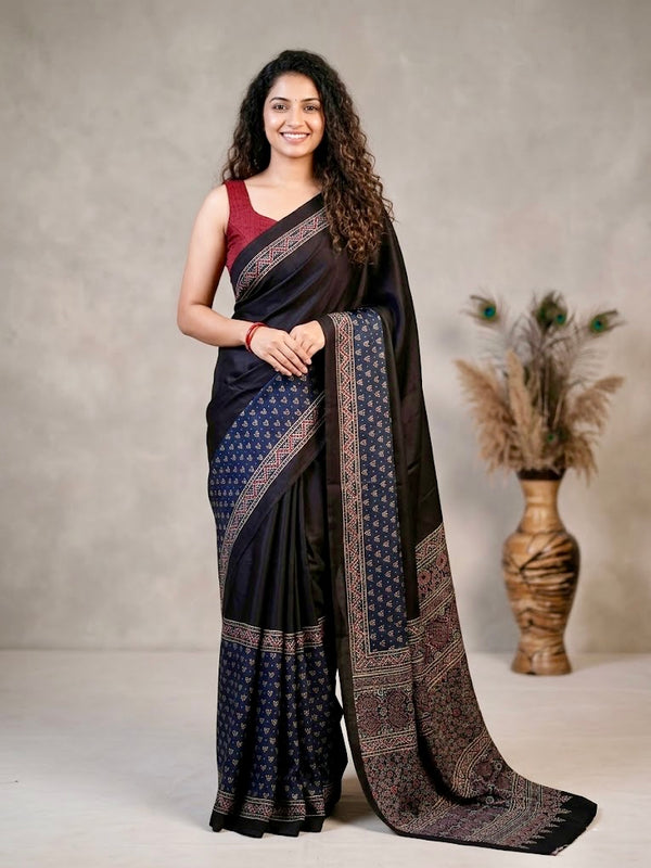 Akshita -  Pure Modal Ajrakh Print