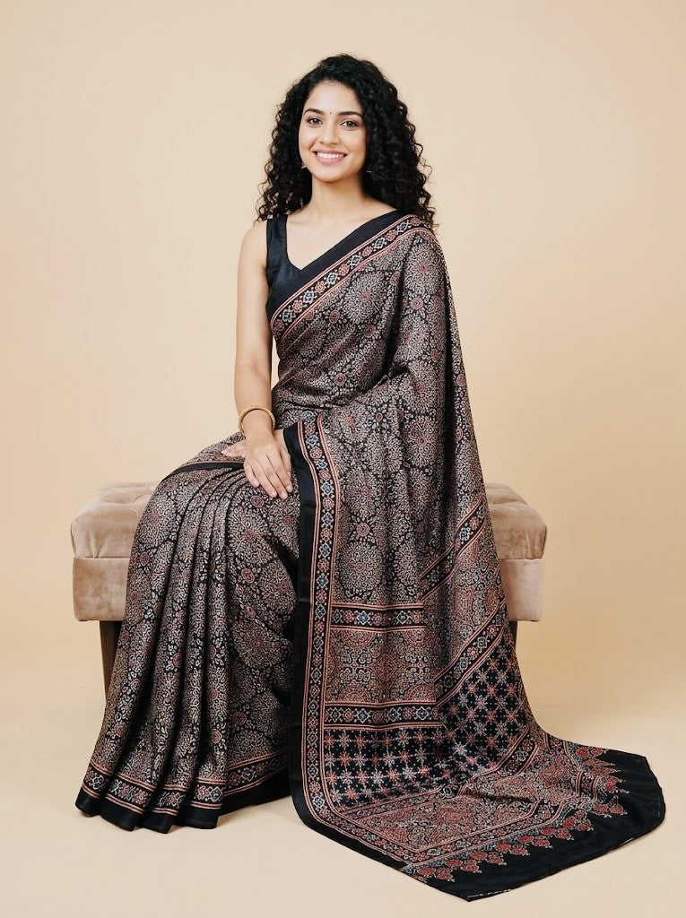 Supriya- Pure Modal Ajrakh Print