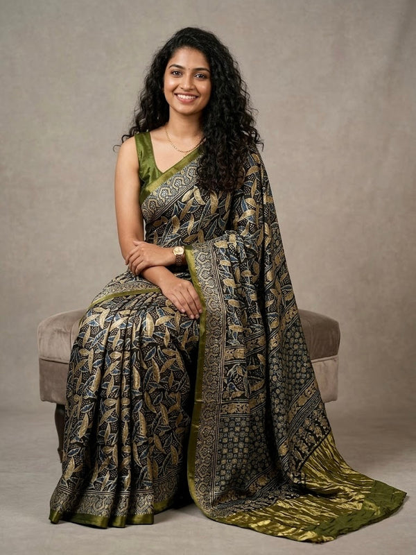 Laxmi - Pure Modal Ajrakh Print