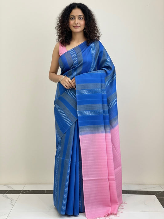 Kashvi- Premium Semi Tussar Silk Saree