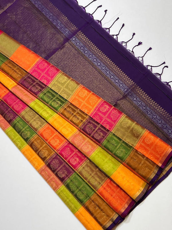 Mantara-Pure Handloom  Double Warp Soft Silk Saree[Silk Mark Certified]