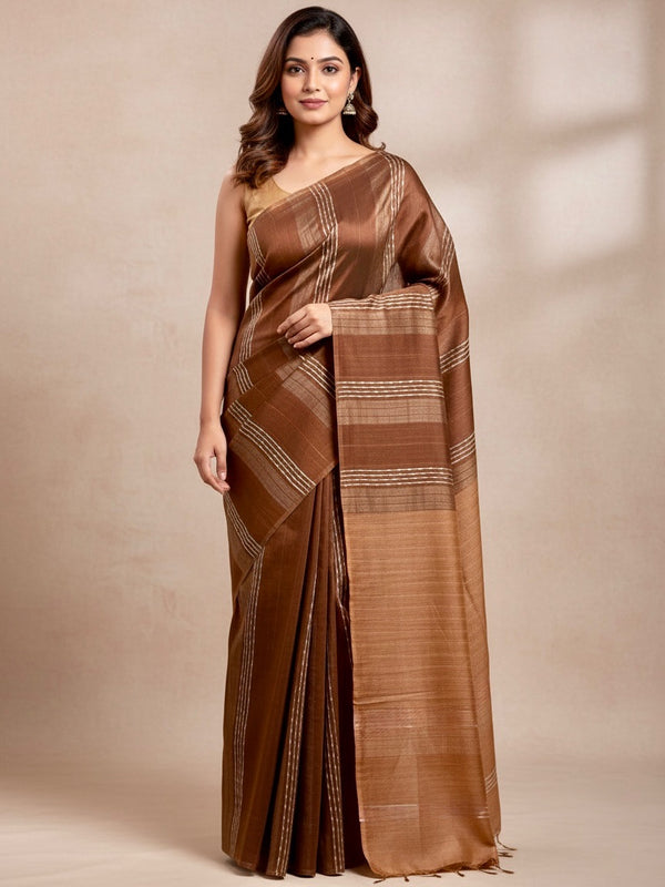 Pari- Premium Semi Tussar Silk Saree - Thugil