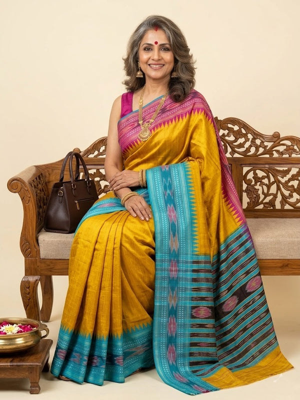 Selvi-Pure Raw Silk Saree(silkmark certified)