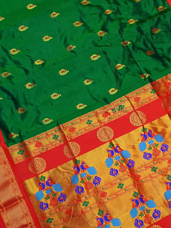 Usha– Kadiyal Paithani Pure Silk Saree