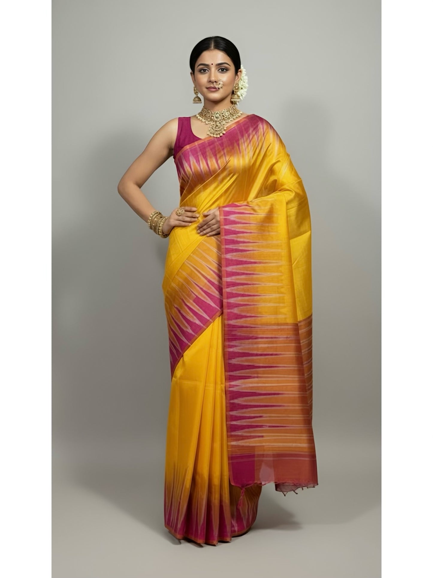 Abinaya – Par Kotki Katan Silk Saree (Silkmark Certified)