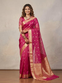 Rudraya-Banarasi Tissue Silk Saree(Silkmark Certified)