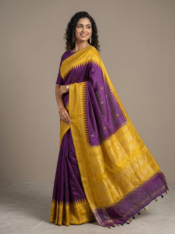 Olivizhi- Pure Raw Silk (Silkmark Certified)