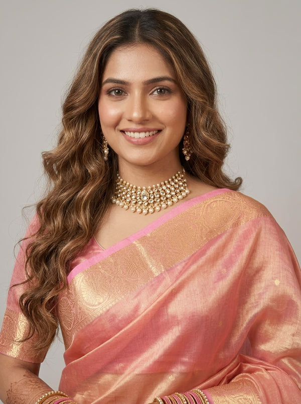 Sabiha-Banarasi Tissue Silk Saree(Silkmark Certified)