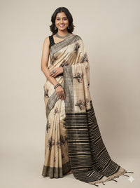 Aisha– Pure Tussar Ghicha Silk Saree (Silk Mark Certified)