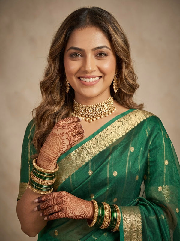 Zunaira-Banarasi Tissue Silk Saree(Silkmark Certified)