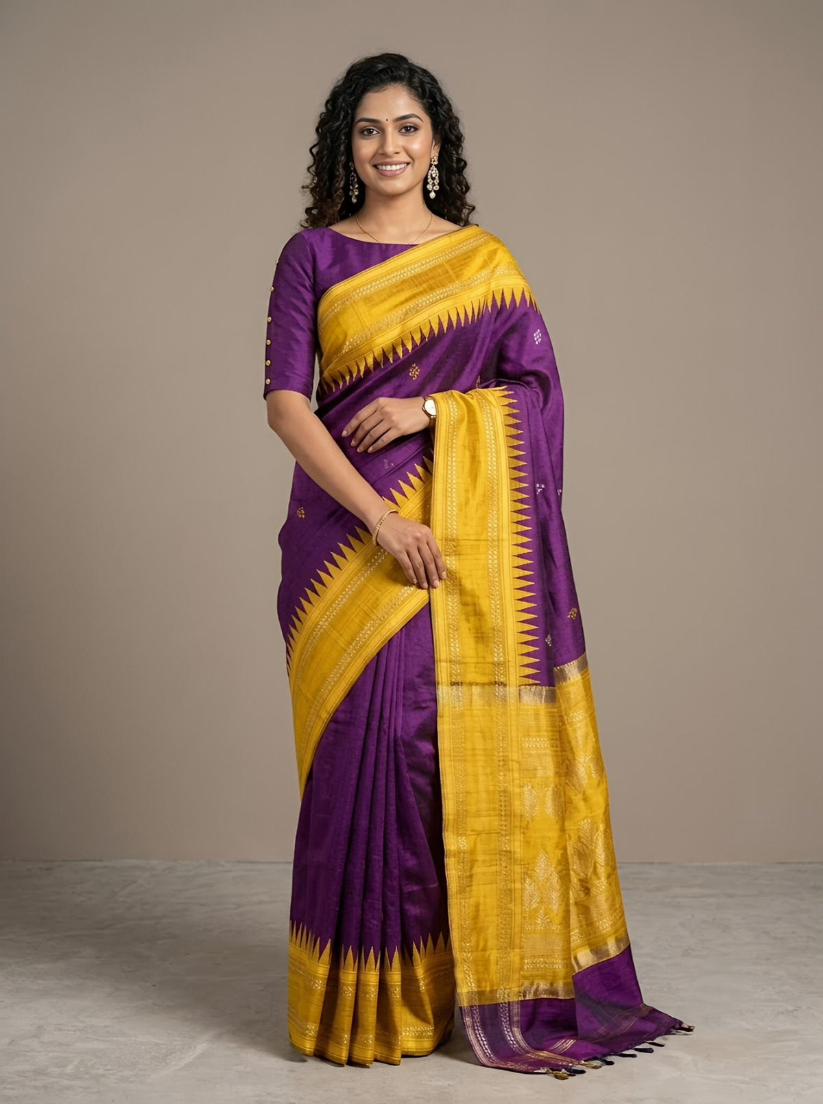 Olivizhi- Pure Raw Silk (Silkmark Certified)