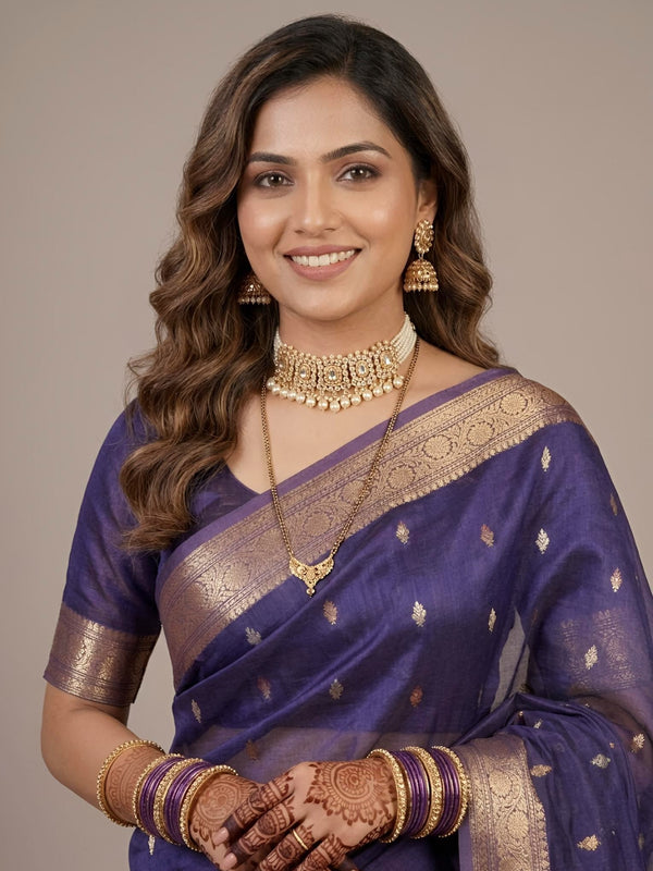 Mahanoor-Banarasi Tissue Silk Saree(Silkmark Certified)