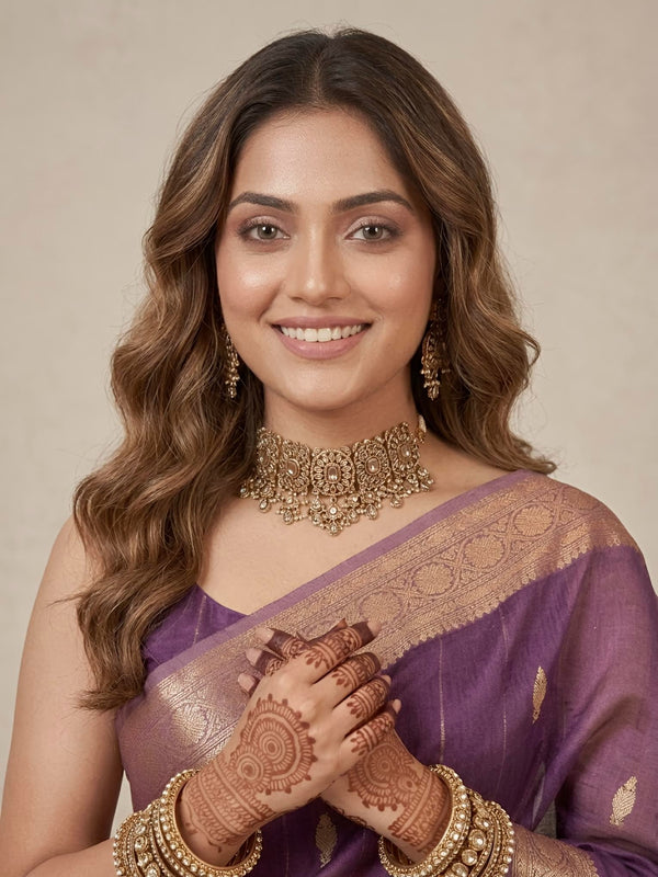 Noorain-Banarasi Tissue Silk Saree(Silkmark Certified)