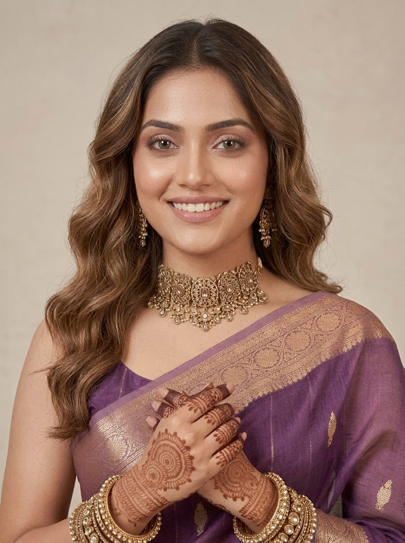 Noorain-Banarasi Tissue Silk Saree(Silkmark Certified)