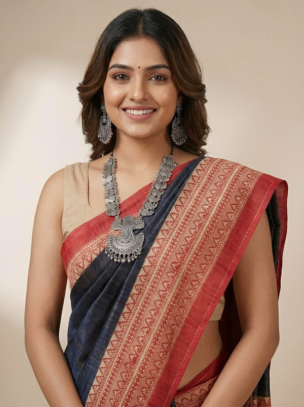 Yara– Pure Tussar Ghicha Silk Saree (Silk Mark Certified)