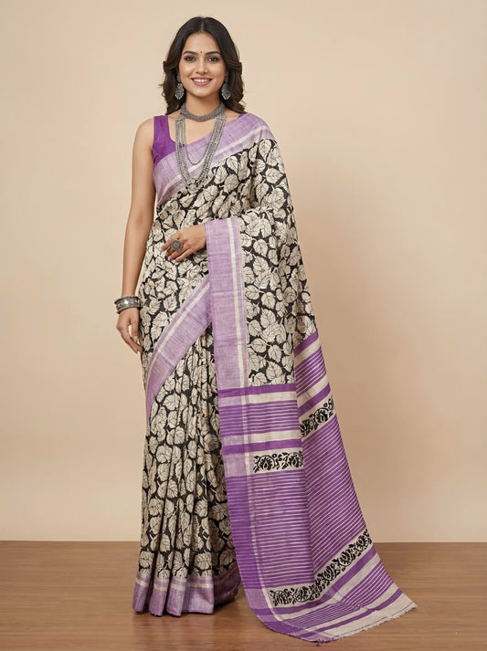 Mridula– Pure Tussar Ghicha Silk Saree (Silk Mark Certified)