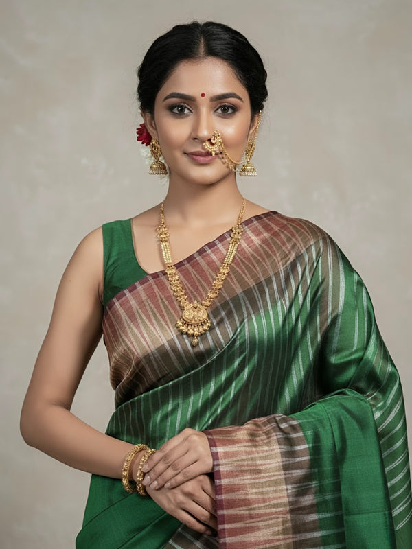 Ashmi – Par Kotki Katan Silk Saree -(Silkmark certified )