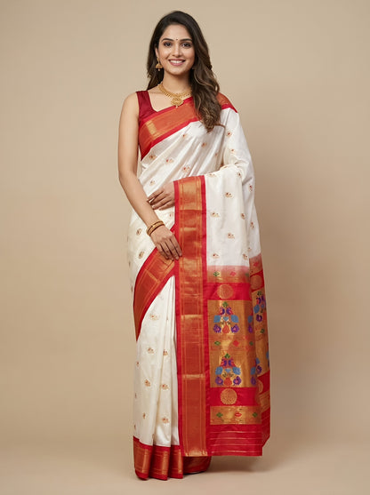 Iniyaal– Kadiyal Paithani Pure Silk Saree