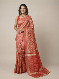 Arwa– Pure Tussar Ghicha Silk Saree (Silk Mark Certified)