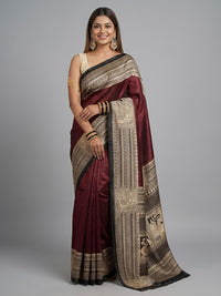 UTHRA – Pure Tussar Ghicha Silk Saree (Silk Mark Certified)
