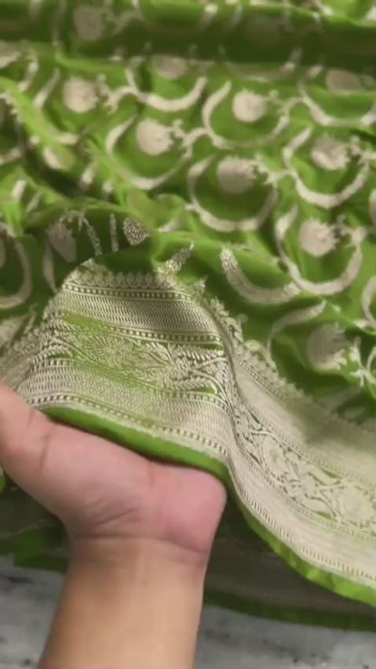 Varshini Pure Banarasi Mashru Silk