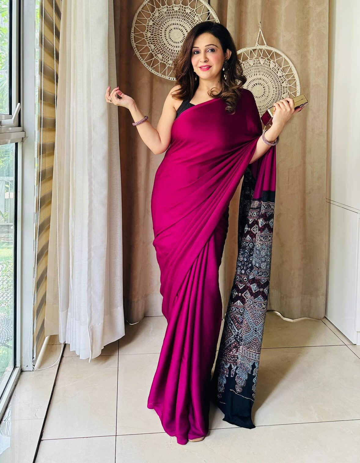 Pure Modal Ajrakh Handblock - Thugil